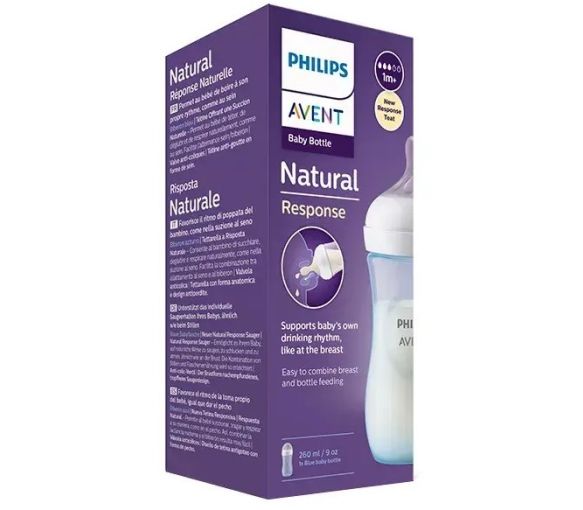 Avent Natural Response  biberon bleu Philips - biberon de 260ml - image 1