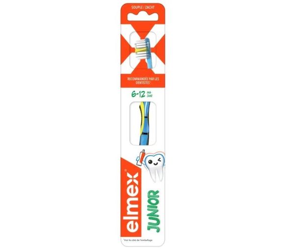 Brosse à dents souple junior 6-12 ans Elmex - 1 brosse à dents