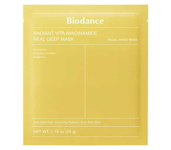 Masque radiant vita niacinamide real deep mask Biodance - sachet de 1 masque - image 1