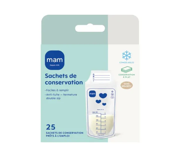 Sachets de conservation Mam - boite de 25 sachets de 180ml - image 1