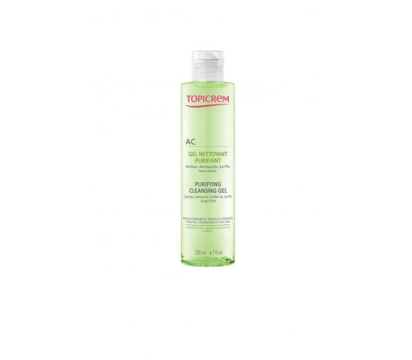 AC Gel nettoyant purifiant Topicrem - flacon pompe de 200 ml - image 1
