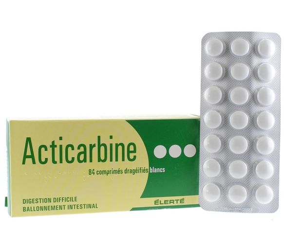 Acticarbine 70 mg digestion difficile Elerté - boite de 84 comprimés