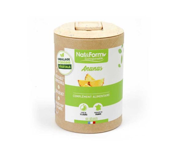 Ananas Ecoresponsable Nat&Form - Boite de 60 gélules - image 1
