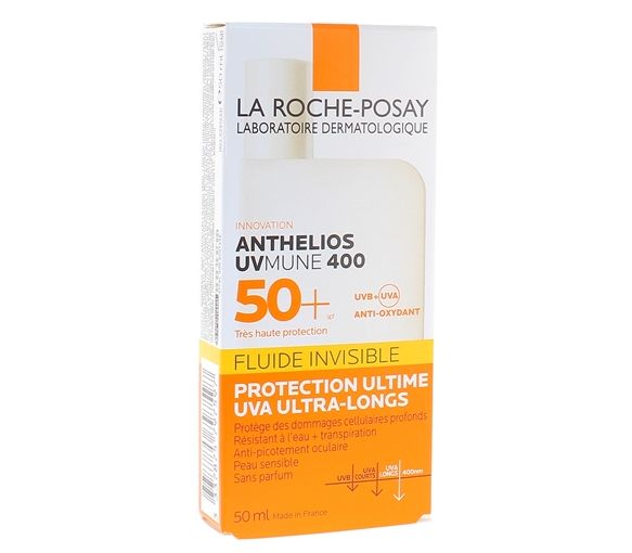 Anthelios UVMune 400 Fluide solaire invisible sans parfum SPF 50+ La Roche-Posay - flacon de 50ml - image 1