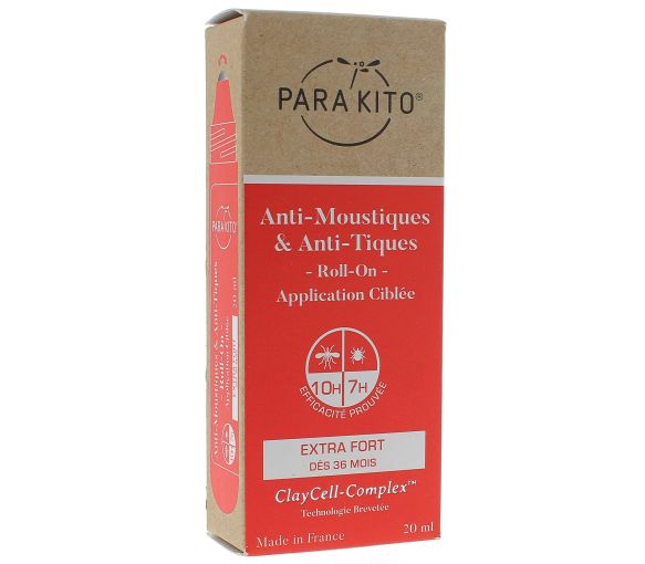 Anti-Moustiques & Anti-Tiques Roll-on Extra Fort Para Kito - Roll-on de 20 ml
