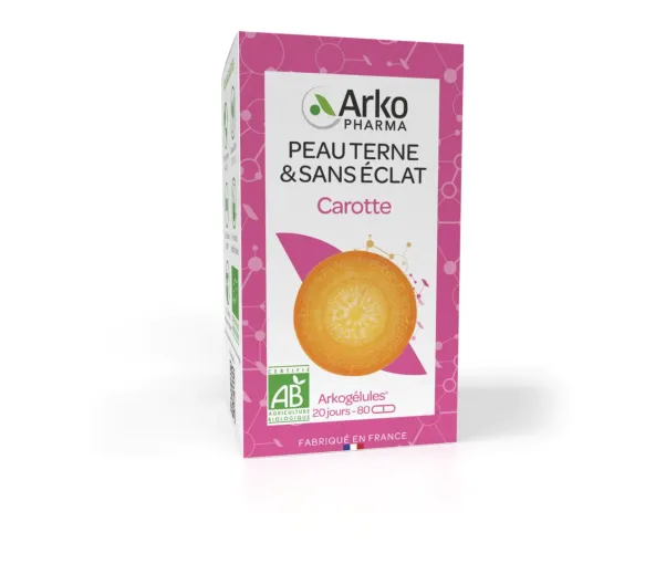 Arkogélules Carotte bio peau terne Arkopharma - boite de 80 gélules - image 1