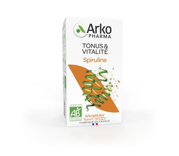 Arkogélules Spiruline bio Arkopharma - boîte de 45 gélules - image 1