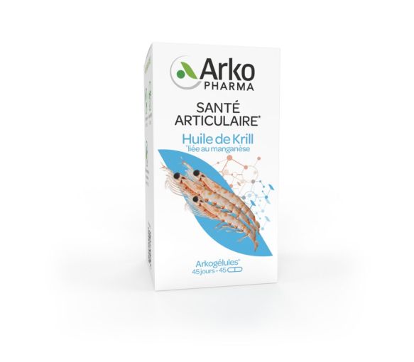 Arkogélules huile de krill manganèse Arkopharma - boîte de 45 gélules - image 1