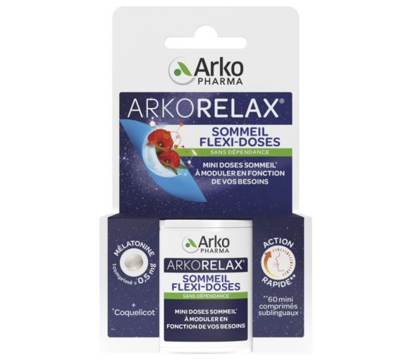 Arkorelax Sommeil flexi-doses Arkopharma - boîte de 60 mini-comprimés sublingaux - image 1