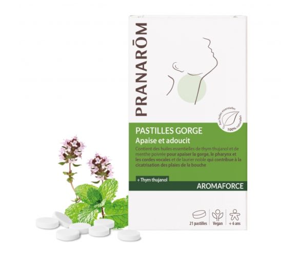 Aromaforce Pastilles Apaisantes Pranarôm - boîte de 21 pastilles