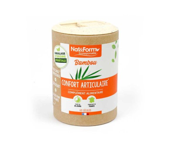 Bambou Tabashir Ecoresponsable Nat&Form - Boite de 60 gélules - image 1