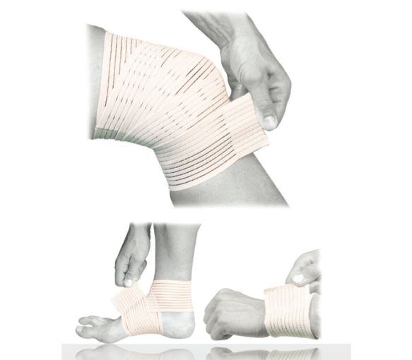 Bande spandex strapping poignet blanc Donjoy - une bande