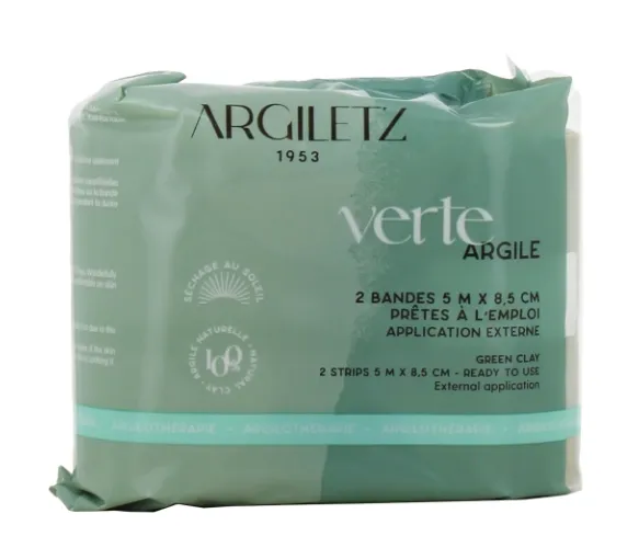 Bande argile verte prête à l'emploi Argiletz – 2 bandes 5 m x 8,5 cm - image 1
