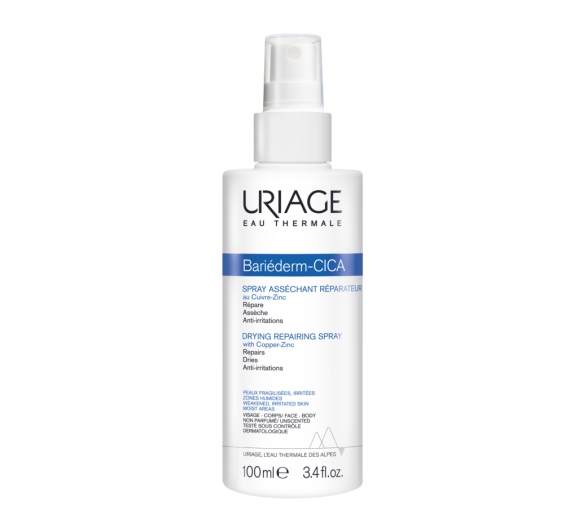 Bariéderm cica-spray asséchant réparateur au Cu-Zn Uriage - spray de 100 ml - image 1