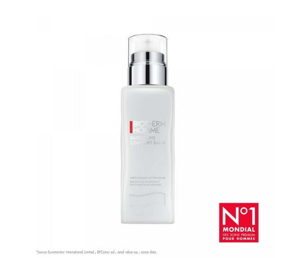 Basics line comfort balm Baume après-rasage Biotherm homme - flacon-pompe de 75ml