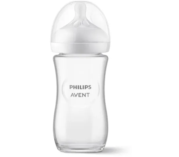 Biberon Natural Response en verre 0 mois et plus Avent - biberon de 240 ml - image 1