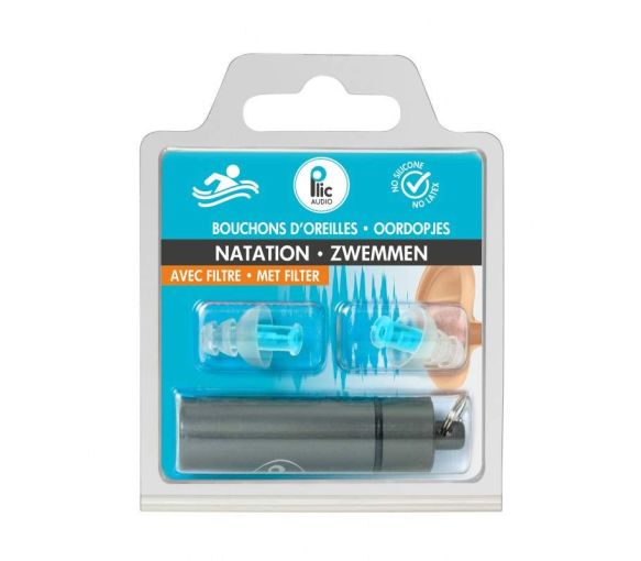 Bouchons d'oreilles Natation avec filtre Plic Audio - 1 paire