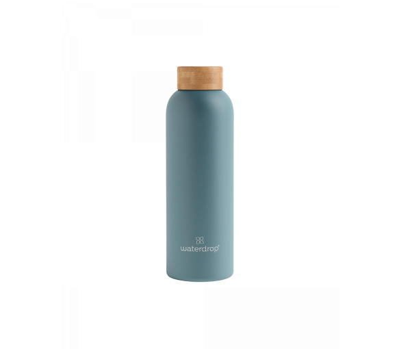 Bouteille thermo inox turquoise Waterdrop - une bouteille de 600ml - image 1