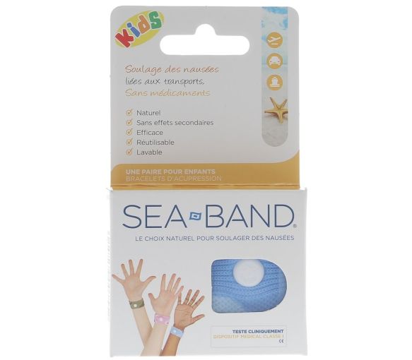 Bracelet acupression Kids blue Sea Band - 1 paire de bracelets