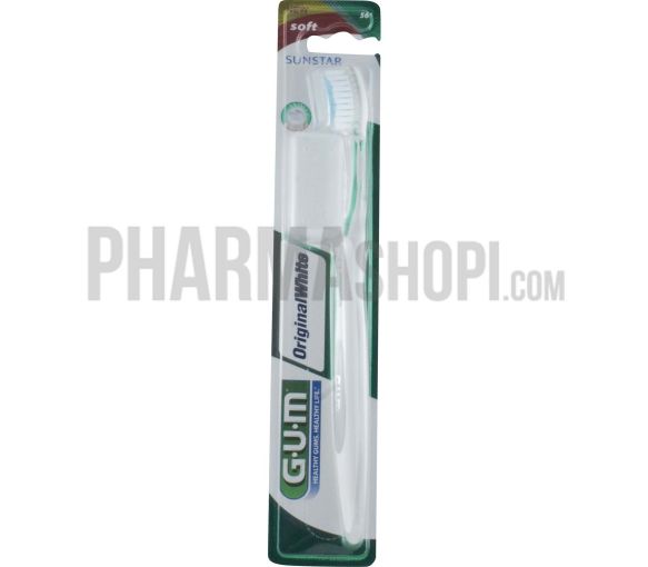 Brosse à dents original white soft GUM - une brosse à dents
