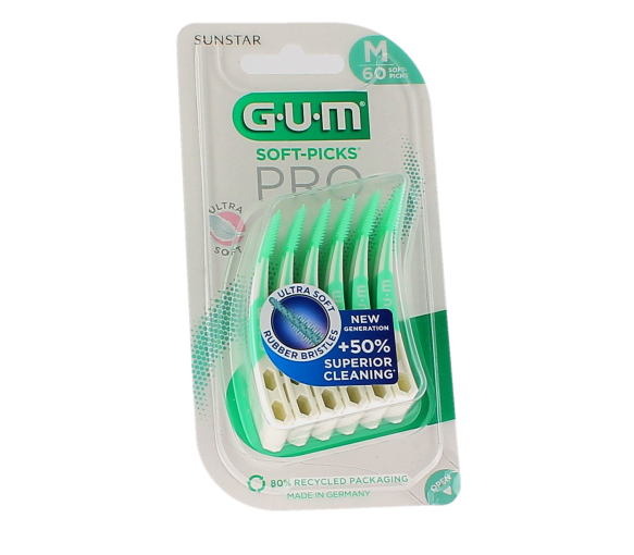 Soft-Picks Pro Brossettes interdentaires taille M GUM - boite de 60 brossettes - image 1