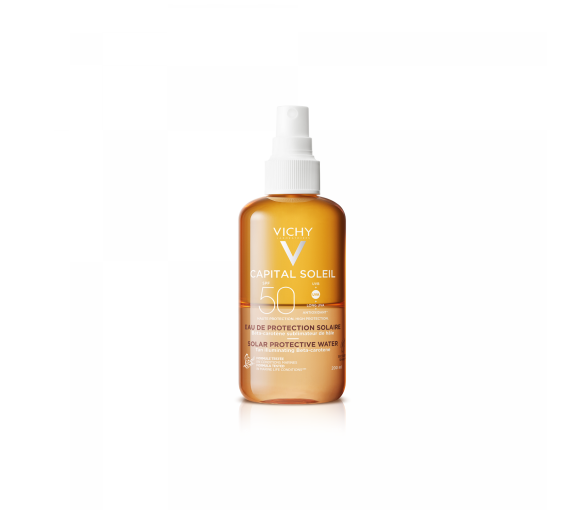 Capital soleil eau de protection solaire hâle sublimé SPF 50 Vichy - spray de 200ml - image 1