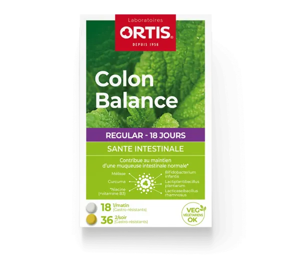 Colon balance regular santé intestinale Ortis - boite de 36 + 18 comprimés - image 1