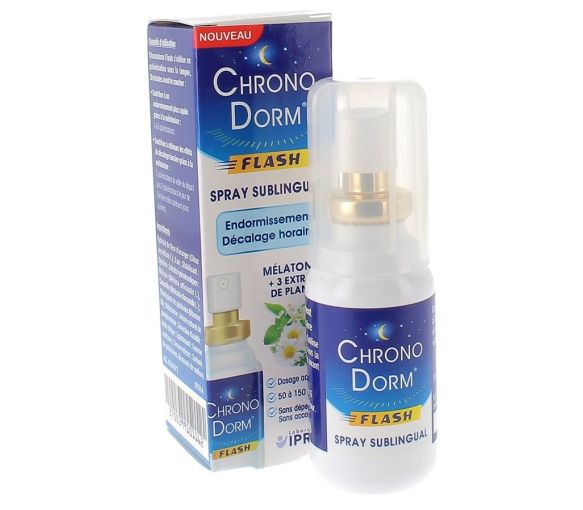 Complément alimentaire spray sublingual chronodorm flash Iprad - spray de 30 ml