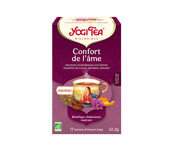 Confort de l'âme infusion bio Yogi Tea - boite de 17 sachets