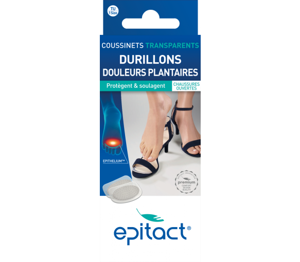 Coussinets transparents douleurs plantaires Epitact - 1 paire