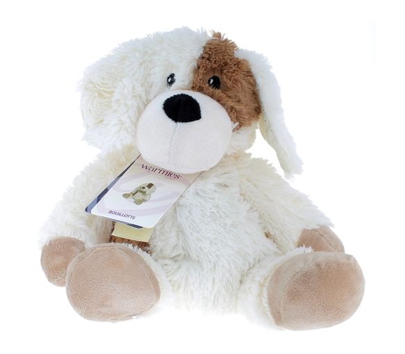 Cozy peluche bouillotte chien Soframar - 1 peluche de 30 cm