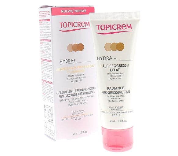 Crème Visage Hâle Progressif Éclat Hydra+ Topicrem - tube de 40 ml - image 1