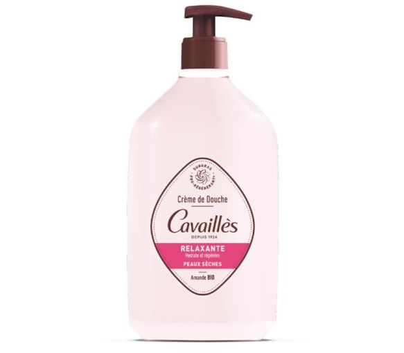 Crème de douche relaxante beurre d'amande et rose Rogé Cavaillès - flacon de 750 ml