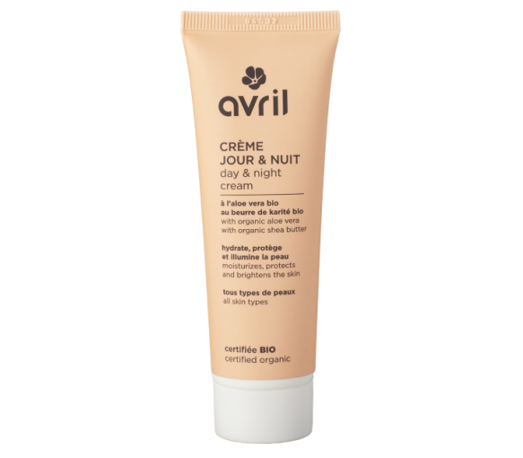 Crème de jour et nuit bio Avril - tube de 50 ml