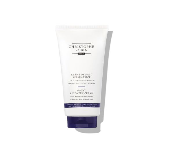 Crème de nuit réparatrice à la fleur de lotus blanche Christophe Robin - tube de 150 ml - image 1