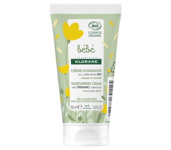 Crème hydratante bébé au calendula bio Klorane - tube de 50 ml - image 1