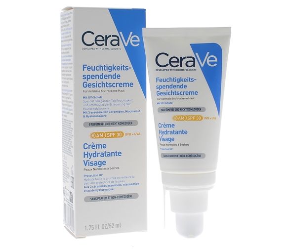 Crème hydratante visage SPF 30 CeraVe - tube de 52 ml - image 1