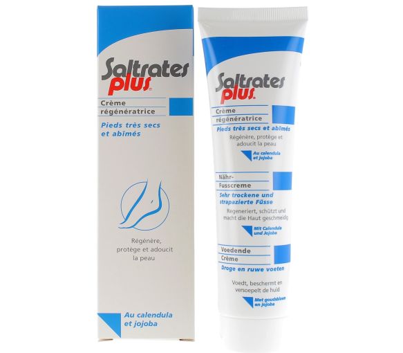 Crème régénératrice pieds très secs et abimés Saltrates plus - tube de 100 ml