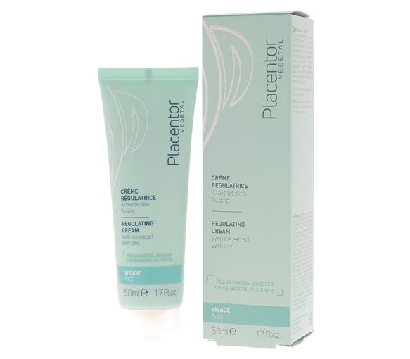 Crème régulatrice peaux mixtes, grasses Placentor végétal - tube de 50 ml - image 1