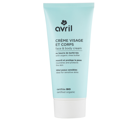 Crème visage et corps bio Avril - tube de 200 ml