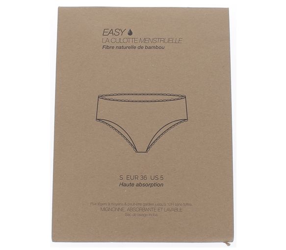 Culotte menstruelle Easy - une culotte et sa poche de lavage