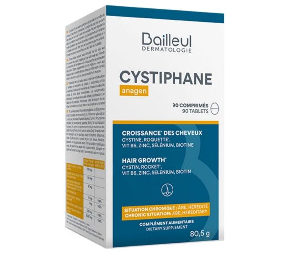 Cystiphane Anagen croissance des cheveux Bailleul-Biorga - boîte de 90 comprimés - image 1
