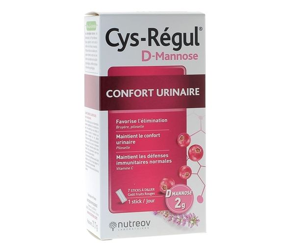 Cys-Régul D-Mannose Confort urinaire Nutreov - 7 sticks - image 1