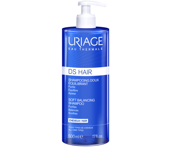 DS Hair Shampooing doux équilibrant Uriage - flacon de 500 ml - image 1