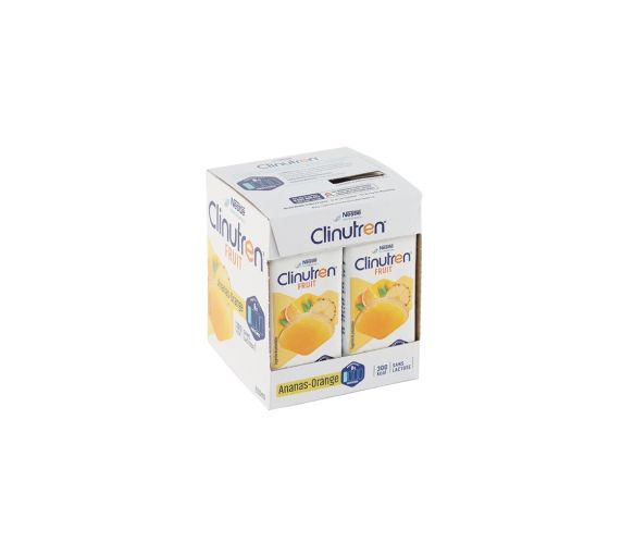 Clinutren fruit saveur ananas orange Nestlé - 4 briques de 200 ml