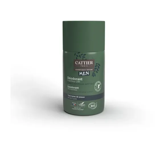 Déodorant fraîcheur 24h homme bio Cattier - roll-on de 50ml - image 1