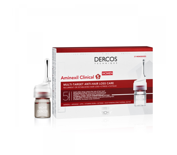 Dercos aminexil clinical 5 Femme Vichy - boîte de 21 monodoses - image 1