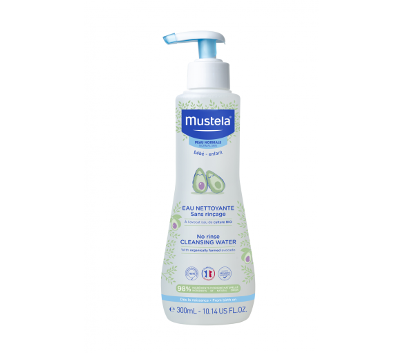 Eau nettoyante sans rinçage Mustela - flacon-pompe de 300 ml - image 1