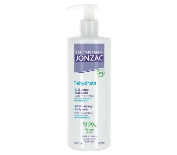 Rehydrate Lait corps hydratant Eau thermale Jonzac Léa Nature - flacon-pompe de 400ml - image 1