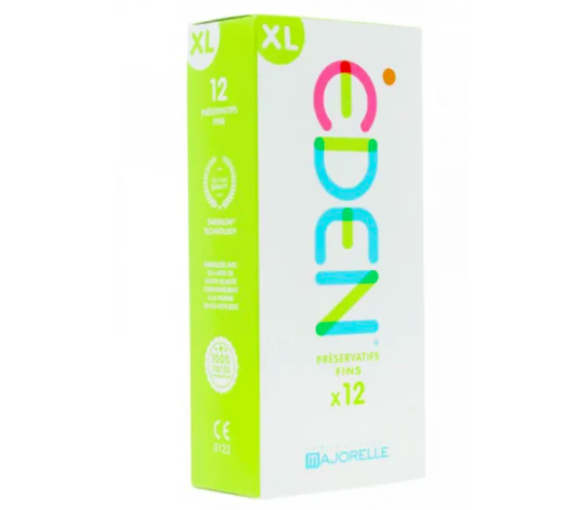 Eden Préservatifs fins Laboratoire Majorelle - boîte de 12 préservatifs taille XL